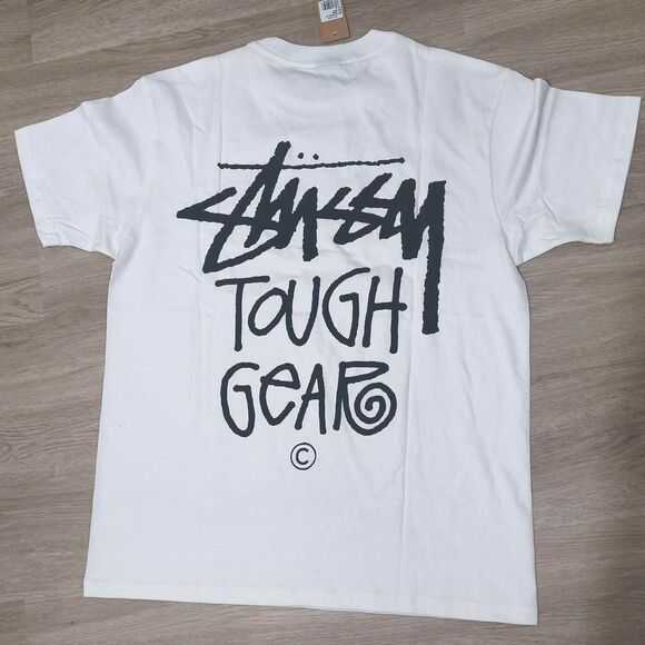 Stüssy “Tough Gear” Tee – White – Size M – New With Tags - Picture 4 of 5